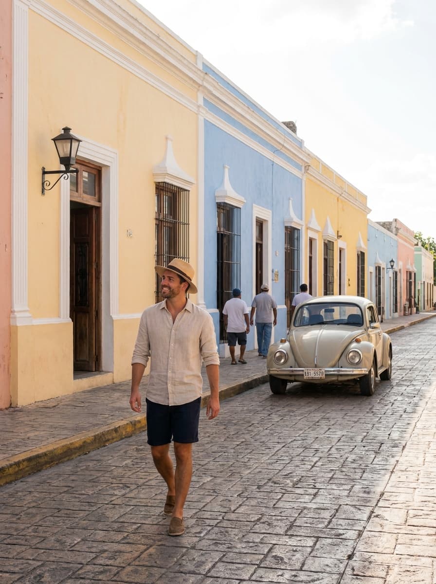 Colonial streets of Valladolid, Yucatán